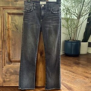 Current Elliot cropped flare denim